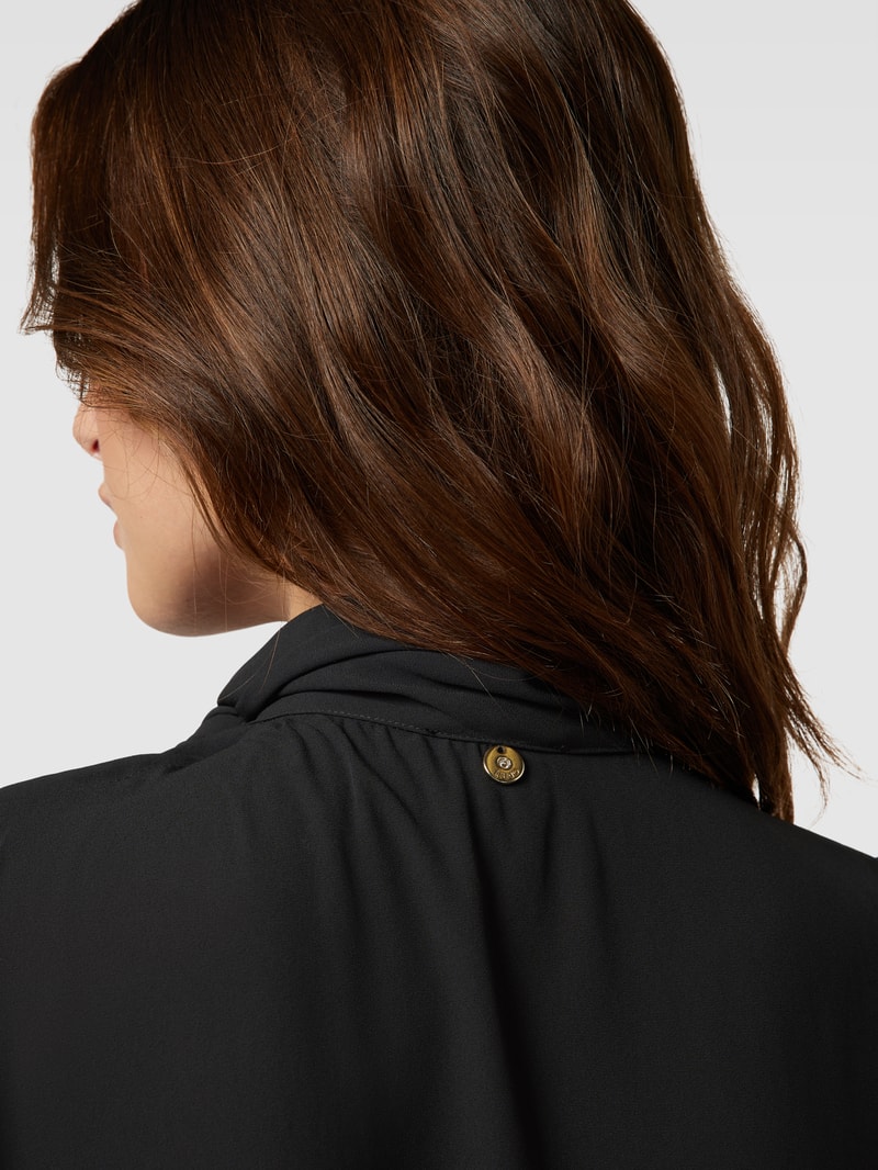 Blusenshirt mit Ballonärmeln in schwarz
