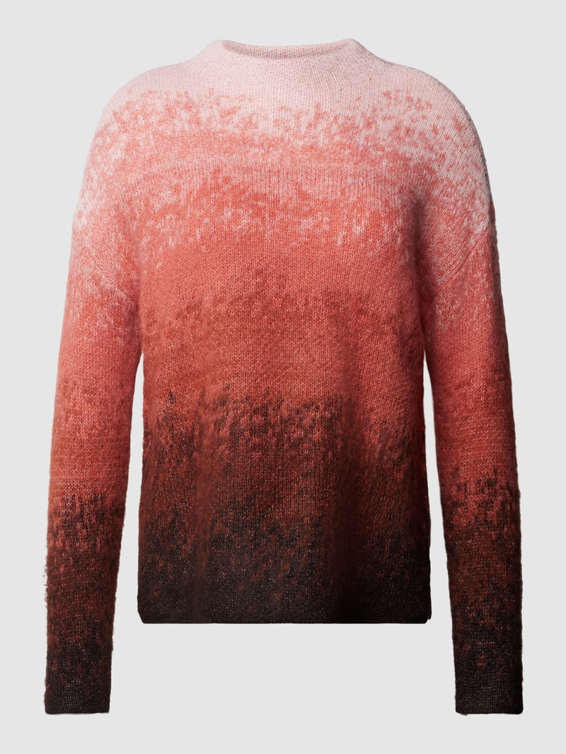 Strickpullover mit Farbverlauf in rosé