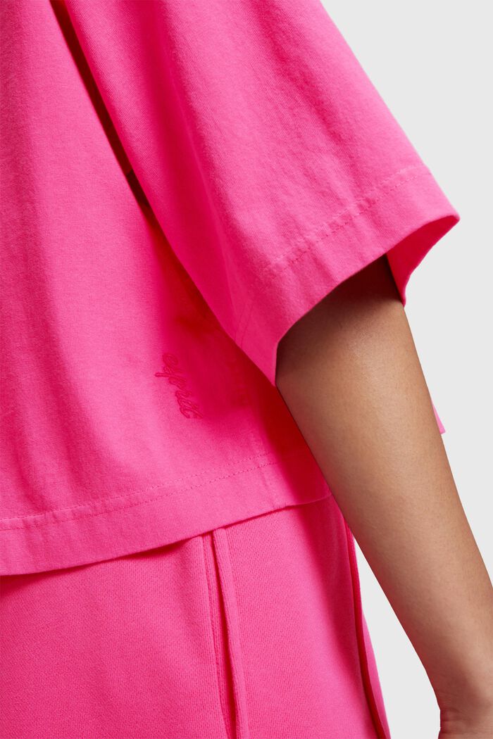 Cropped T-Shirt mit Delfin-Patch