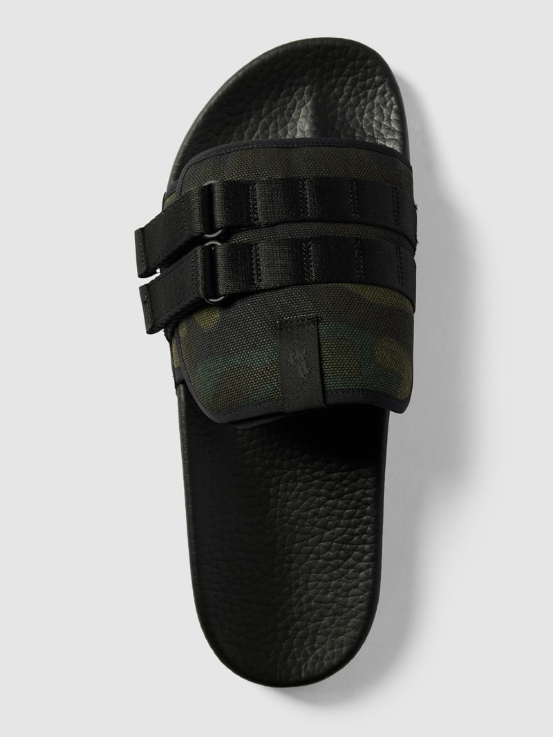 Slides mit Camouflage-Muster in schwarz
