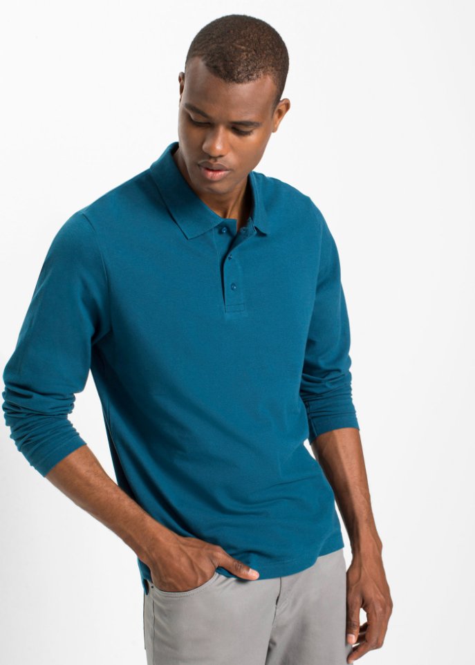 Poloshirt, Langarm