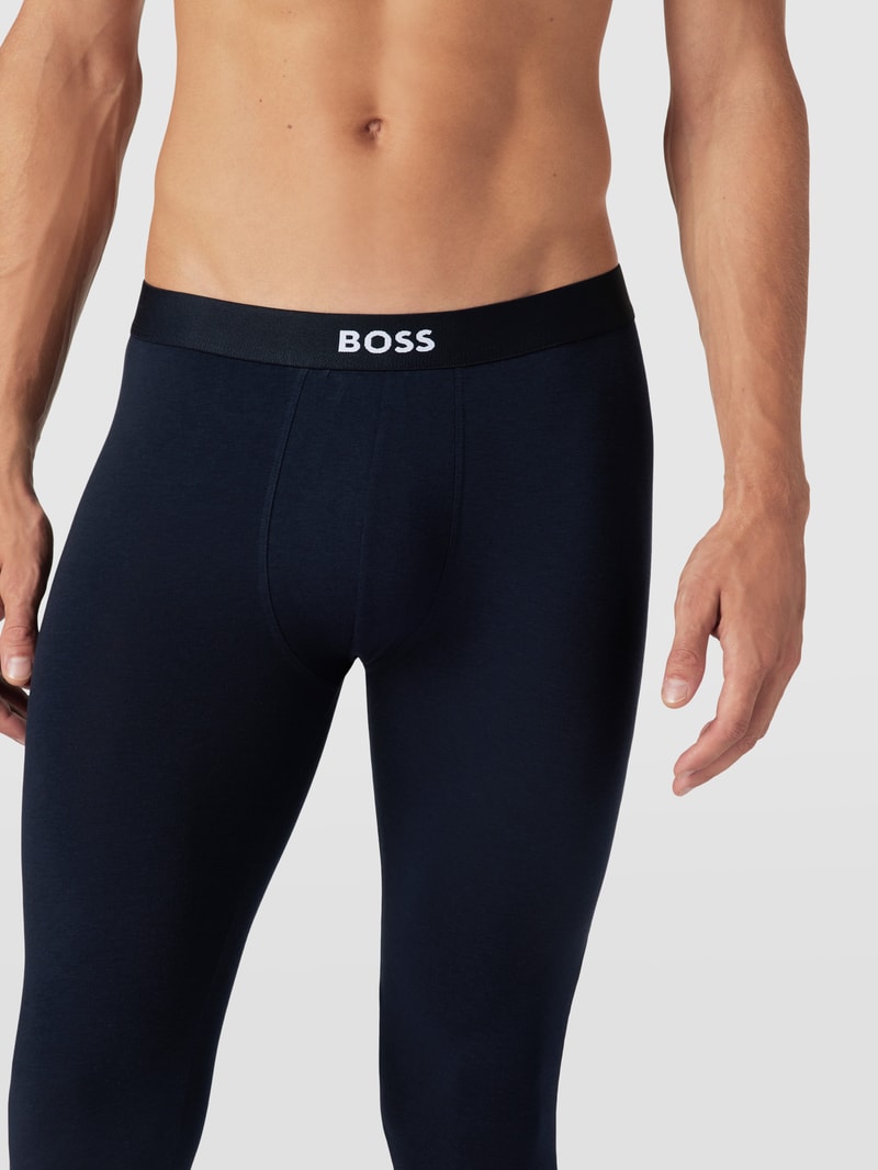 Pyjama-Hose mit Label-Detail Modell 'Infinity' in dunkelblau