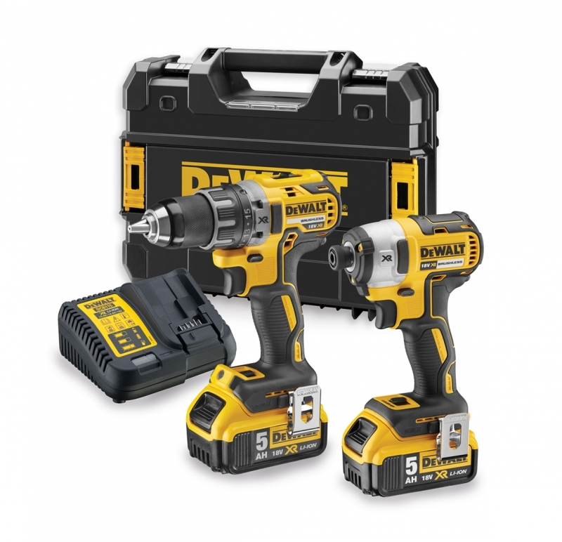 DeWalt DCK268P2T-QW kombinirani set 18V 5.0AH Li-ion - DCD791 akumulatorski vrtalnik + DCF887 udarni vijačnik
