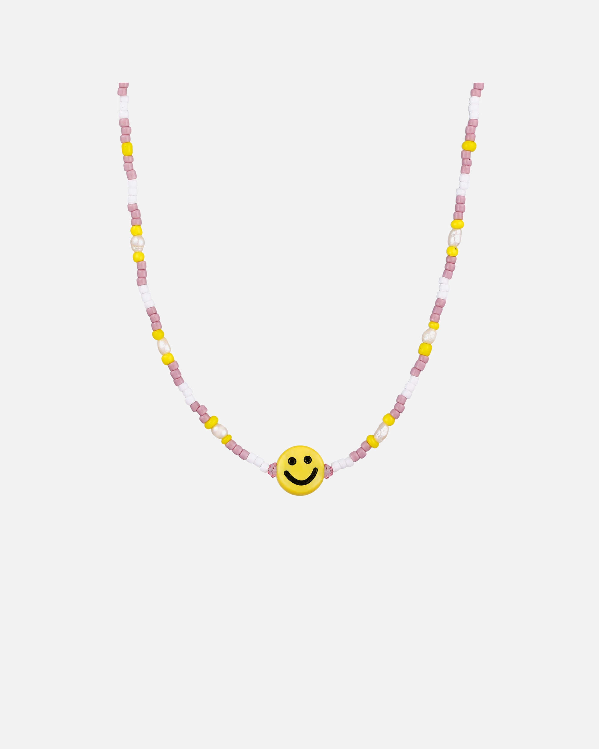 Perline di vetro Elli con faccina sorridente per donna con perle coltivate d'acqua dolce in argento sterling 925 placcato oro