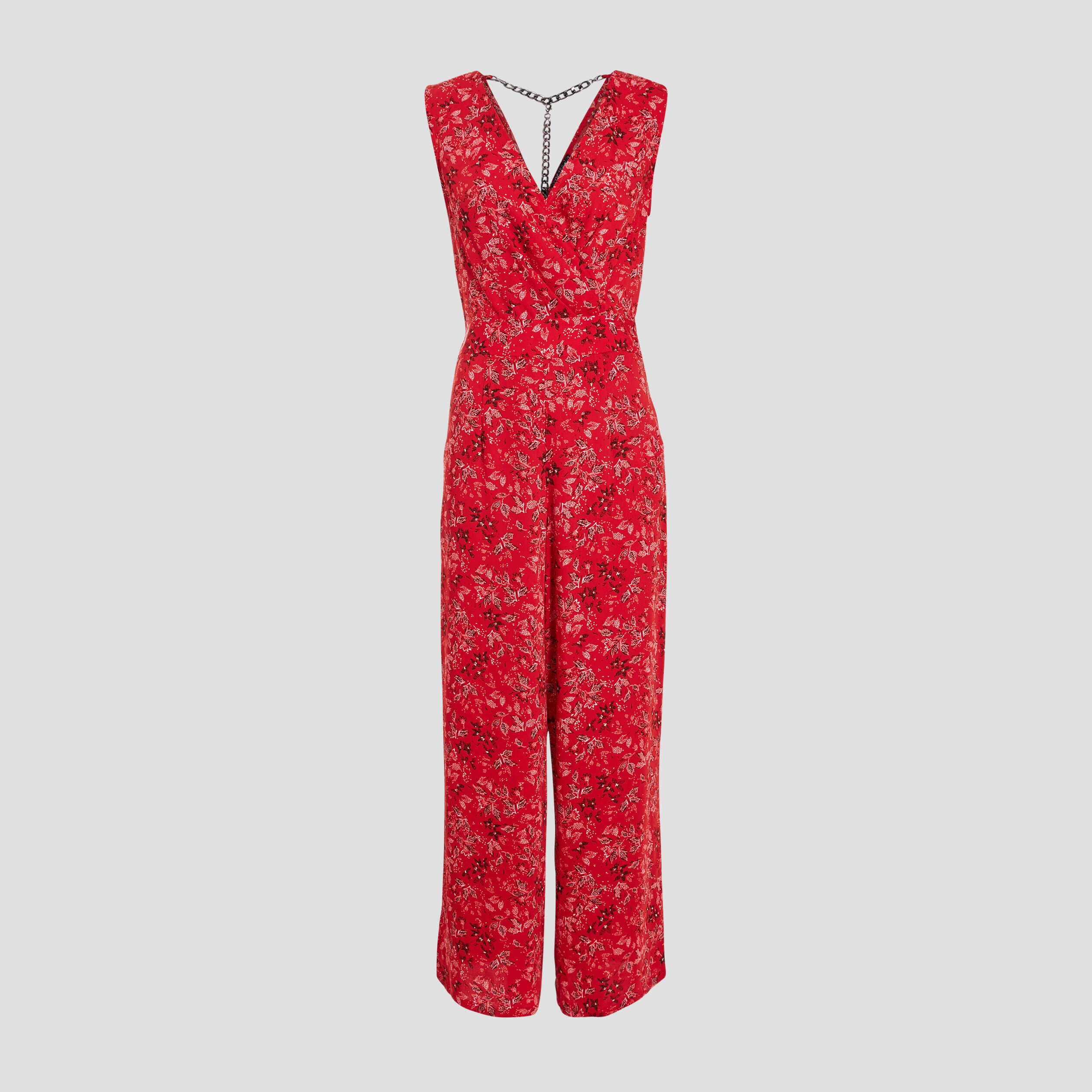 Combinaison pantalon large rouge femme | Cache Cache