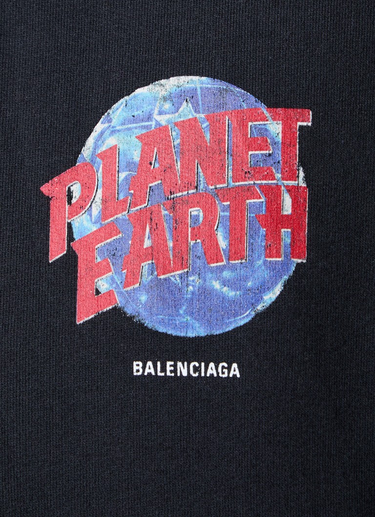 Balenciaga pulóver logóval és hátulnyomattal