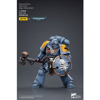 Warhammer 40k Actionfigur 1/18 Space Wolves Claw Pack Sigyrr Stoneshield 12 cm