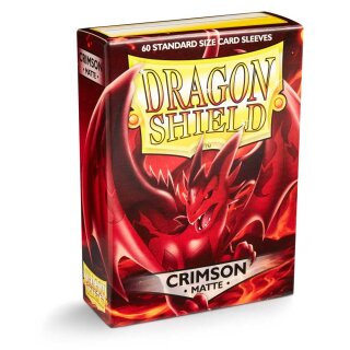 Schutzhüllen Dragon Shield Matte: Crimson (60 Stück)