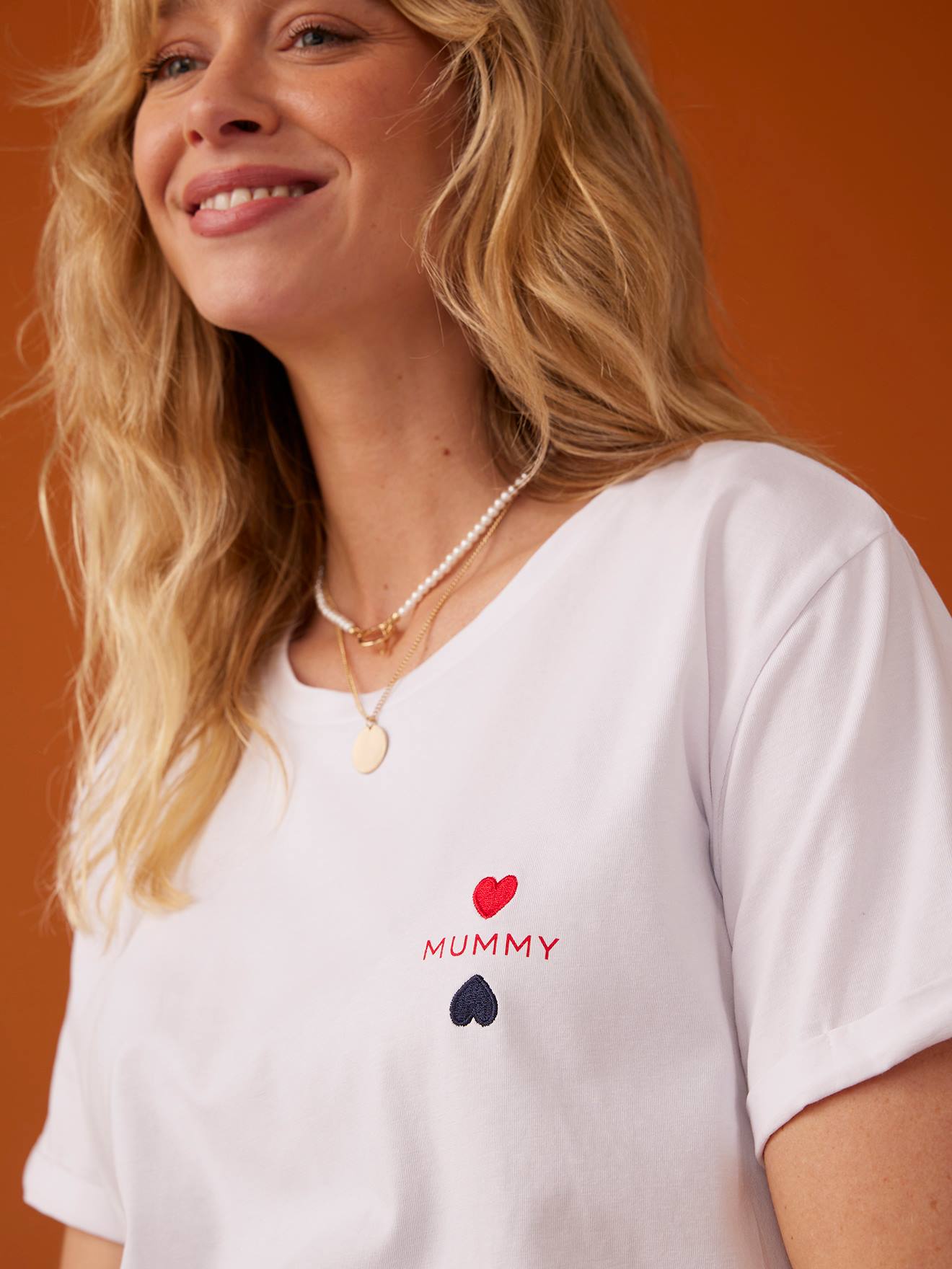 Envie de Fraise T-Shirt für die Schwangerschaft ENVIE DE FRAISE mit Bio-Baumwolle - weiß