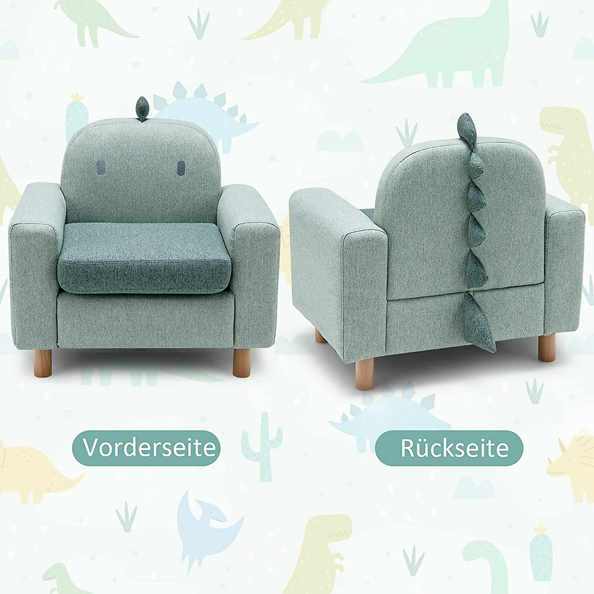 Kindersessel Panda Dinosaurier Huhn