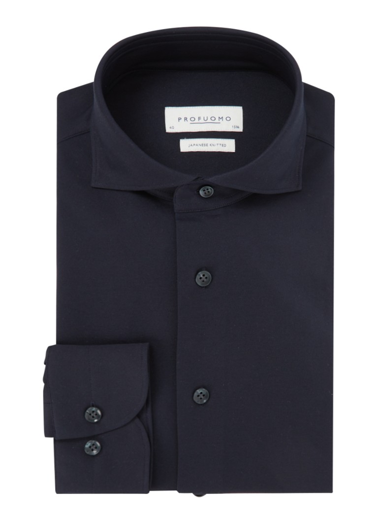 Profuomo Slim fit košulja s izrezanim ovratnikom