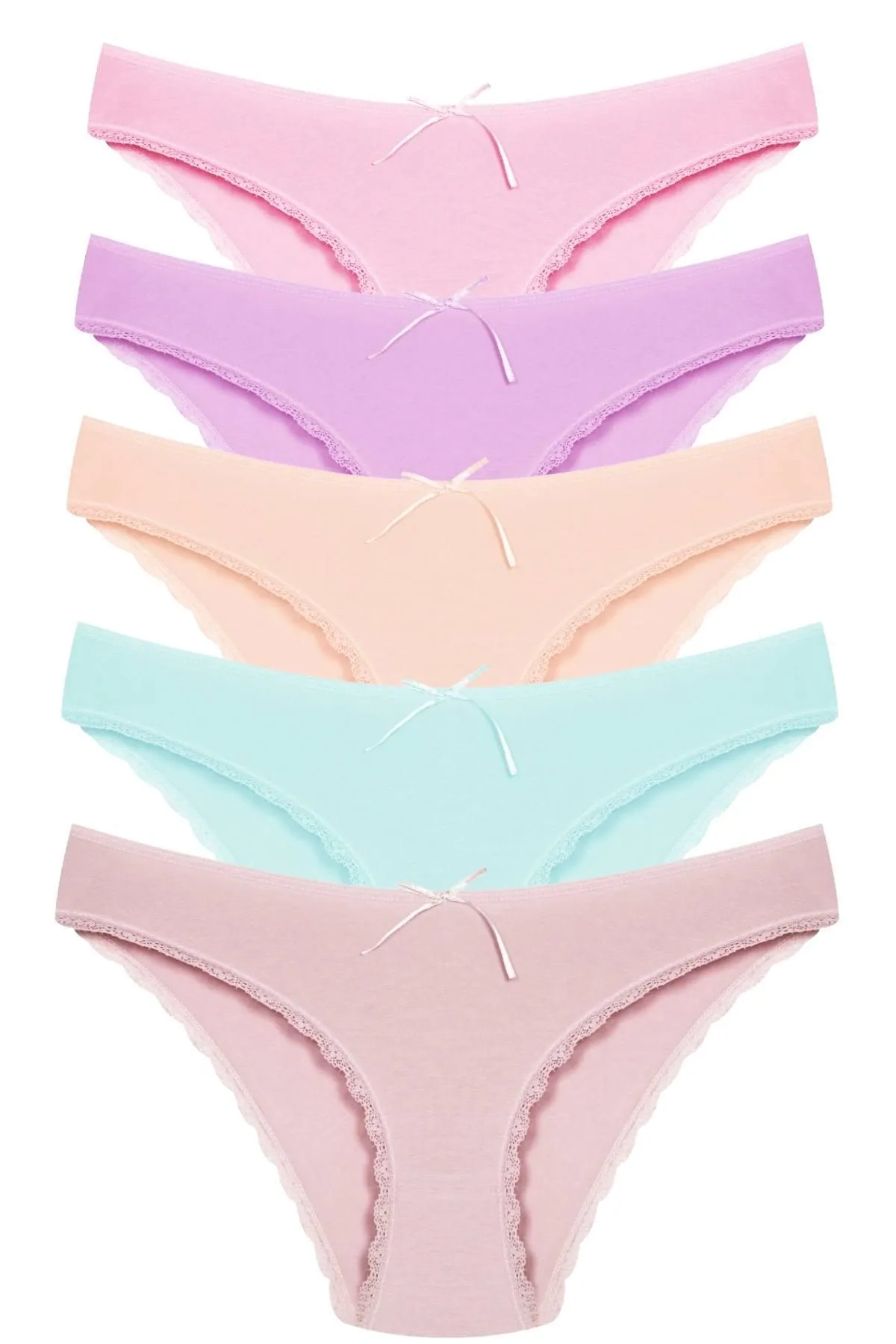Newlilla  1101 Bikini Damen T. Spitzenhöschen Paket 1101-V10