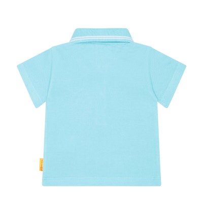 Poloshirt kurzarm, hellblau für Jungs