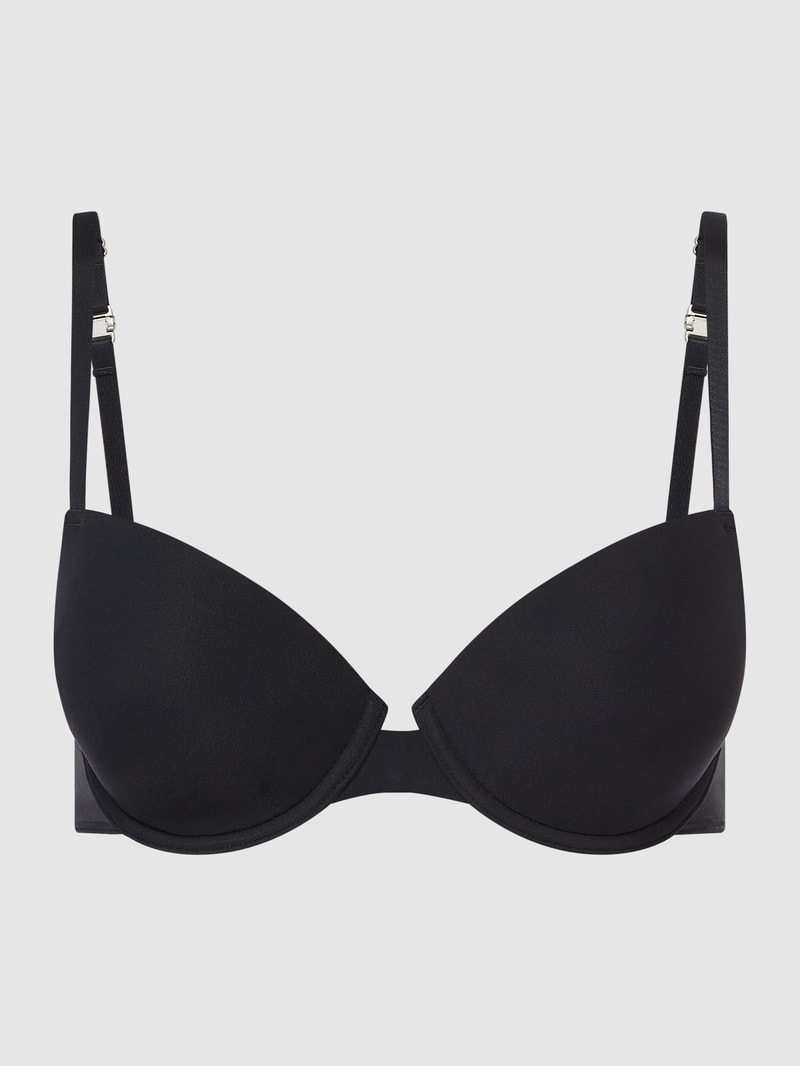 T-Shirt-BH aus Mikrofaser Modell 'Micro Lovers' in schwarz
