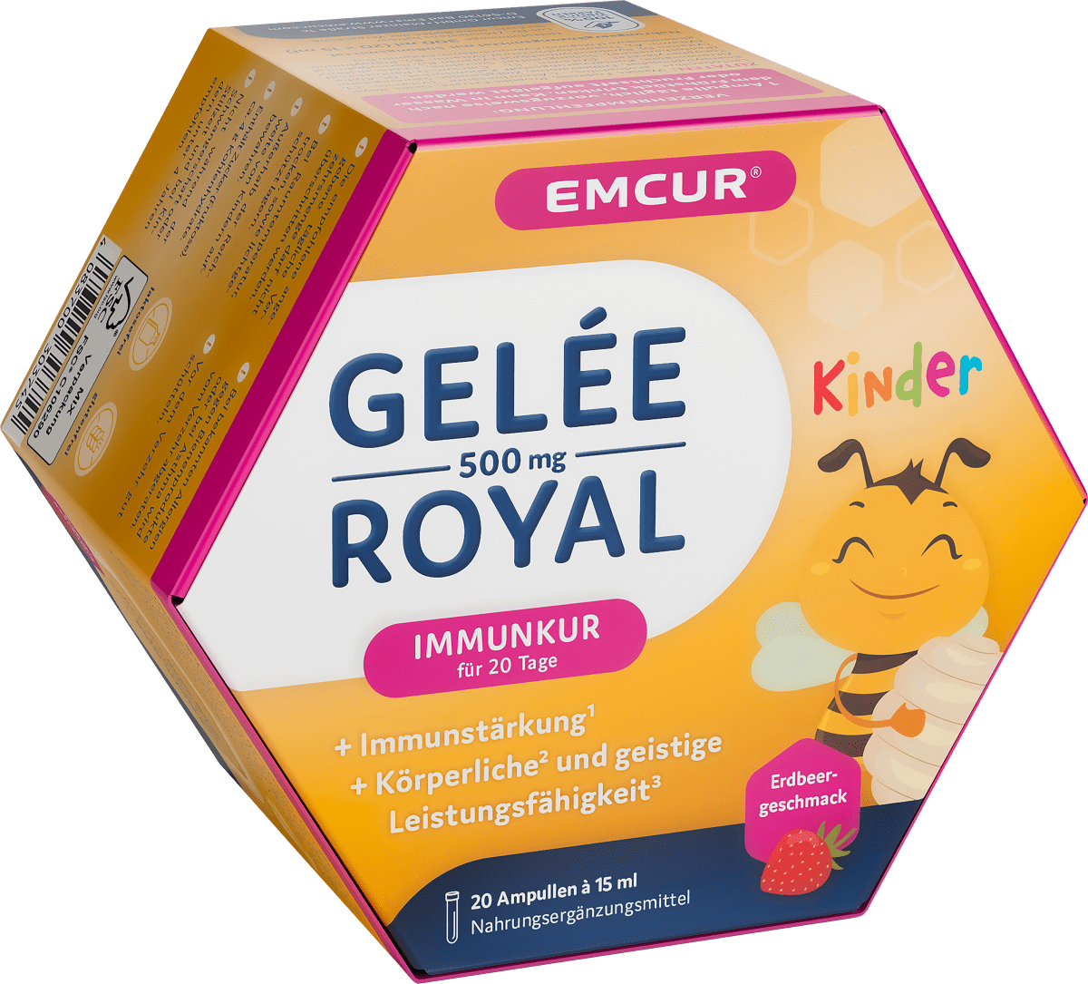 Gelee Royal 500 Kinder Ampullen Erdbeere 20 St, 300 ml