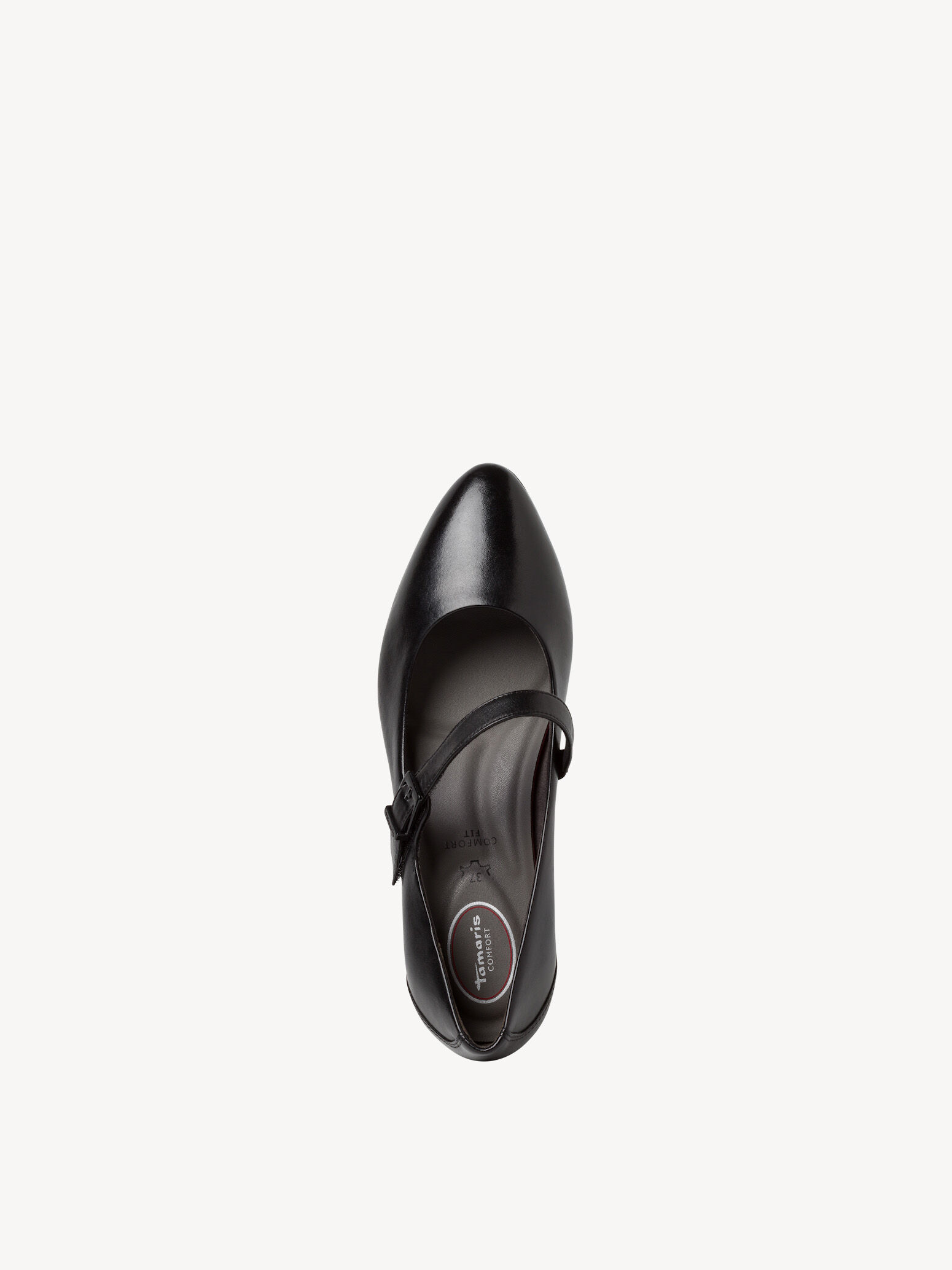 Escarpin en cuir - noir