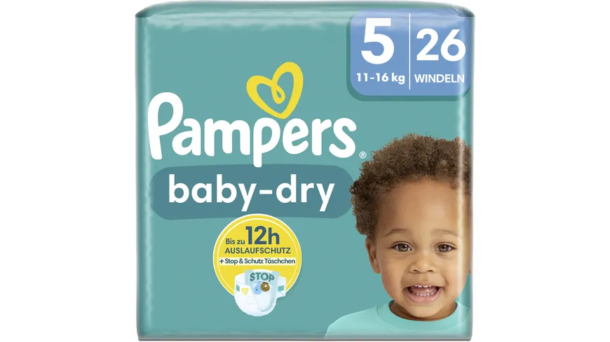 Pampers Baby-Dry mit Stop & Schutz Täschchen