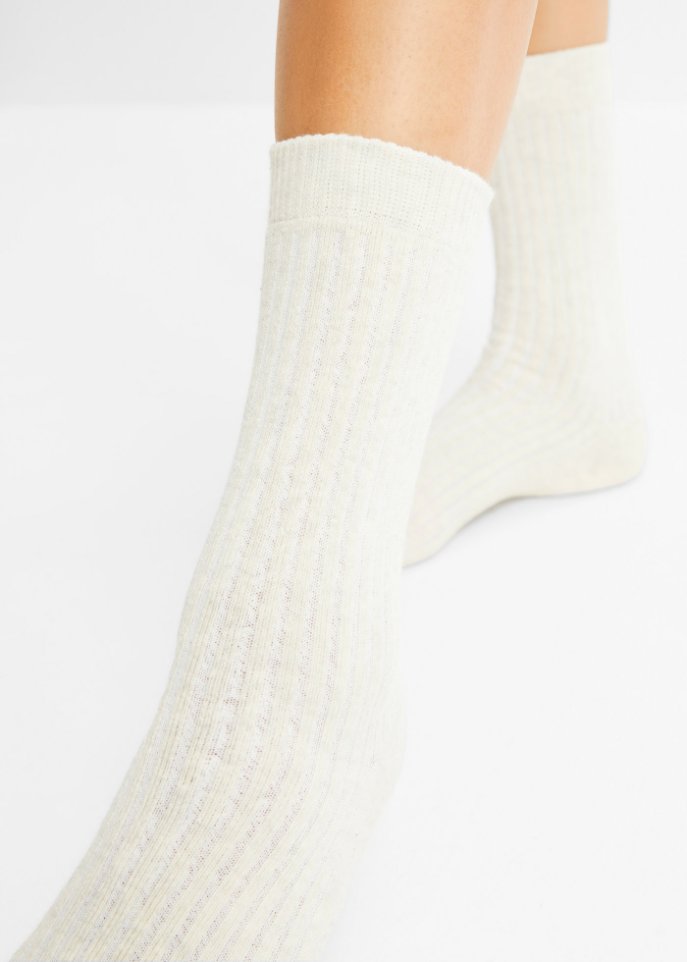 Thermo Socken (4er Pack) mit Innenfrottee und Rippoptik