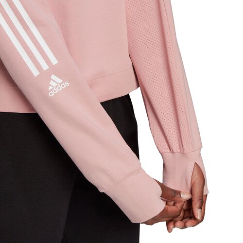 ADIDAS DAMEN AEROREADY DESIGNED TO MOVE COTTON-TOUCH SWEATSHIRT