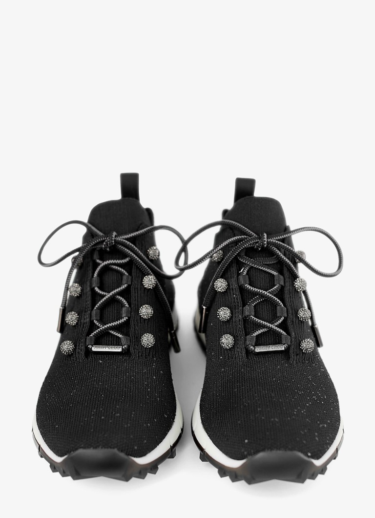 Jimmy Choo Veles kedas ar adītu virsmu un fliteriem