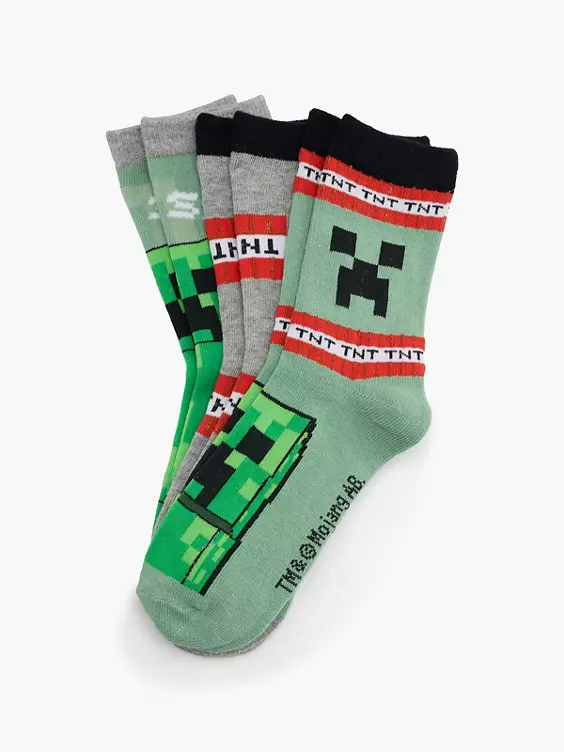 Minecraft 3er Pack Socken
