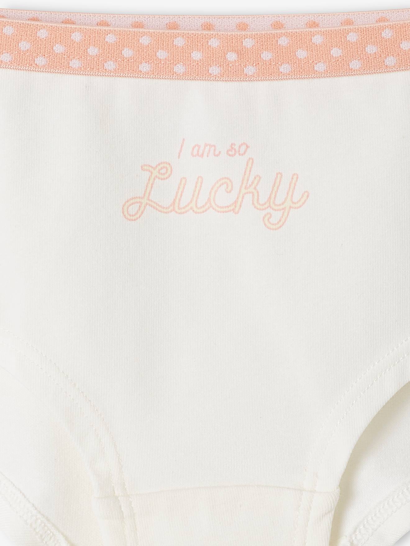 Lot de 5 shorties fille Pop abricot