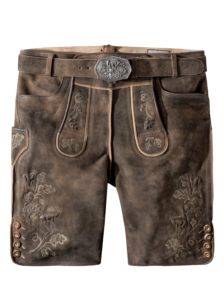 Stockerpoint Stockerpoint Trachtenlederhose Bastian in kiesel gespeckt günstig kaufen
