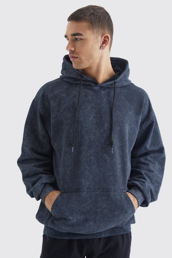 Oversize Hoodie mit Worldwide-Print