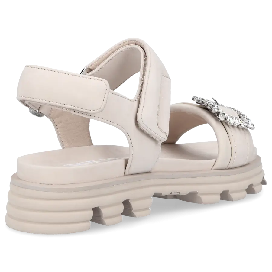 305 SOBE - Sandalen SOULFOOD Nubukleder - beige