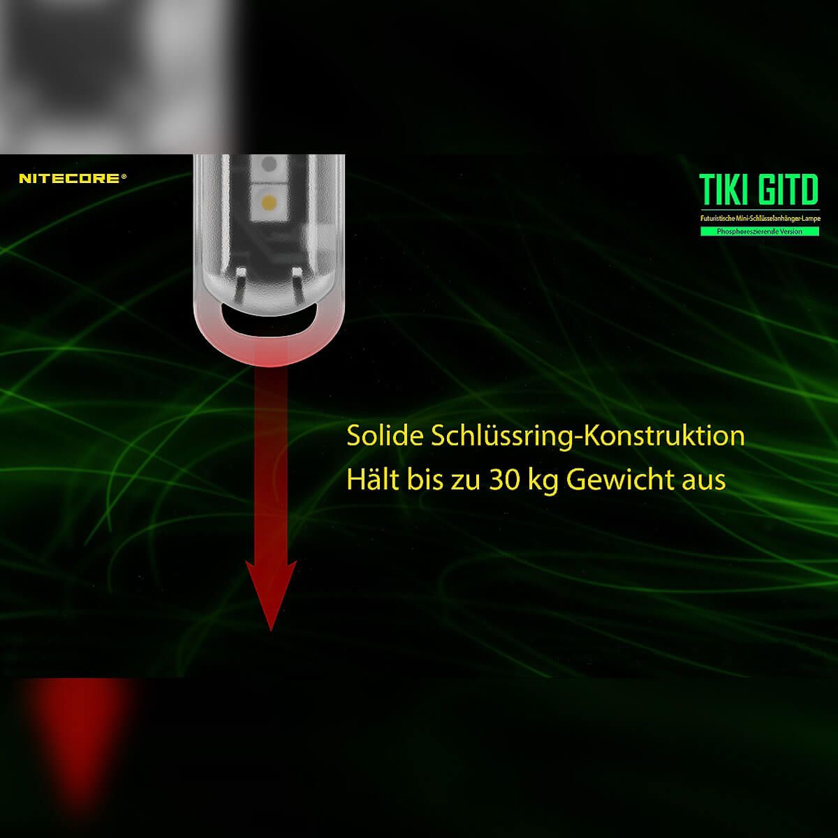 LED Lampe TIKI GTID - Glow in the dark