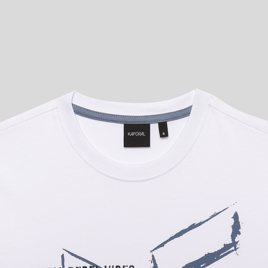 OANEL  T-shirt blanc garçon 100% coton bio