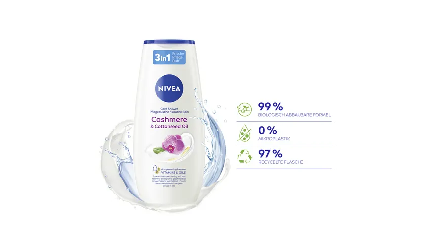 NIVEA Pflegedusche Cashmere & Cottonseed Oil 250 ml