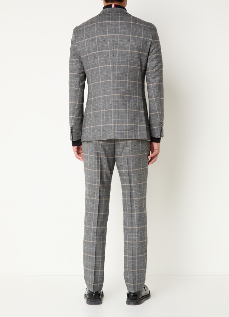 HUGO BOSS  C-Huge slim fit 2-delig pak van scheerwol met ruitdessin