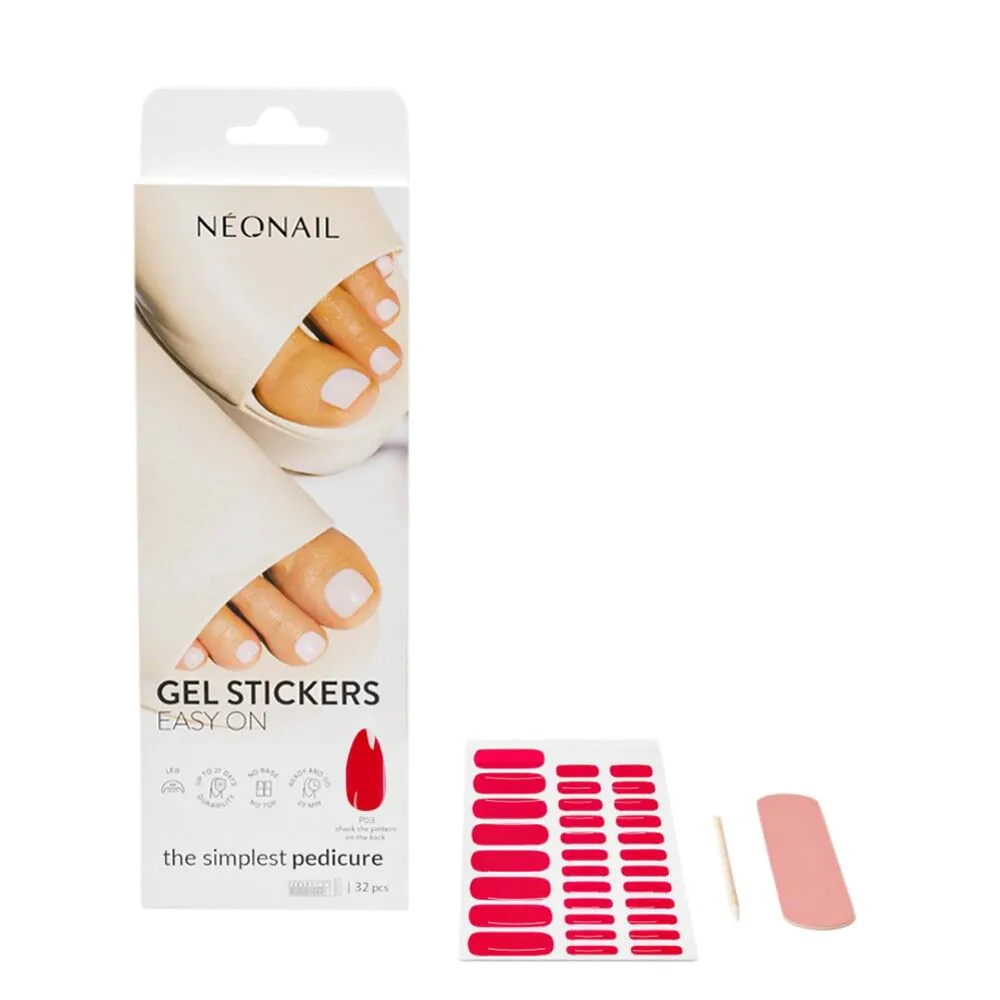 Adesivos de gel Neonail Easy On Hybrid Stickers P03 20 unidades
