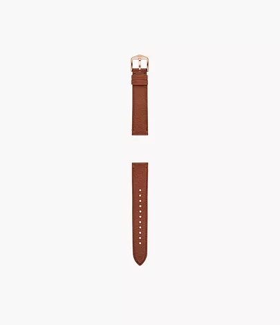 Fossil Band 18 mm LiteHide-Leder mittelbraun