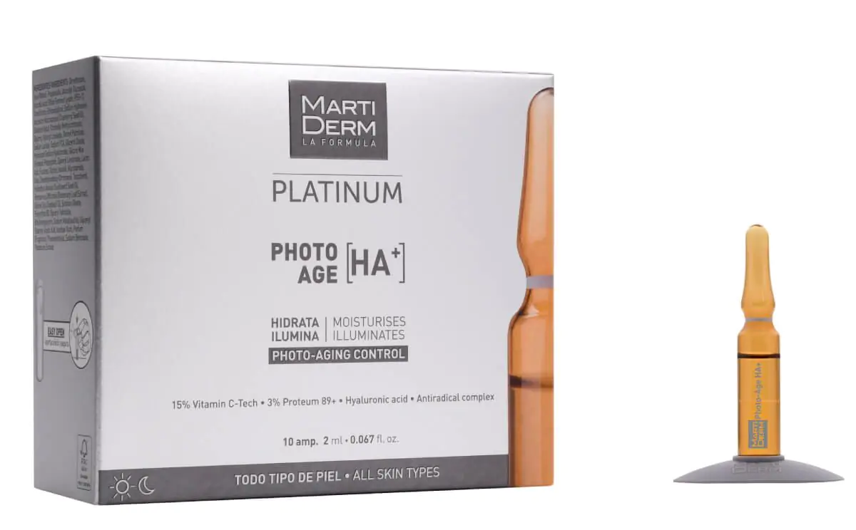 Sérum visage anti-âge Martiderm en ampoules