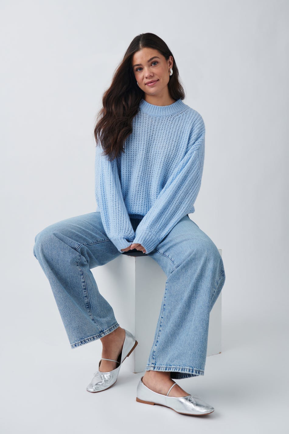 Chunky knitted sweater