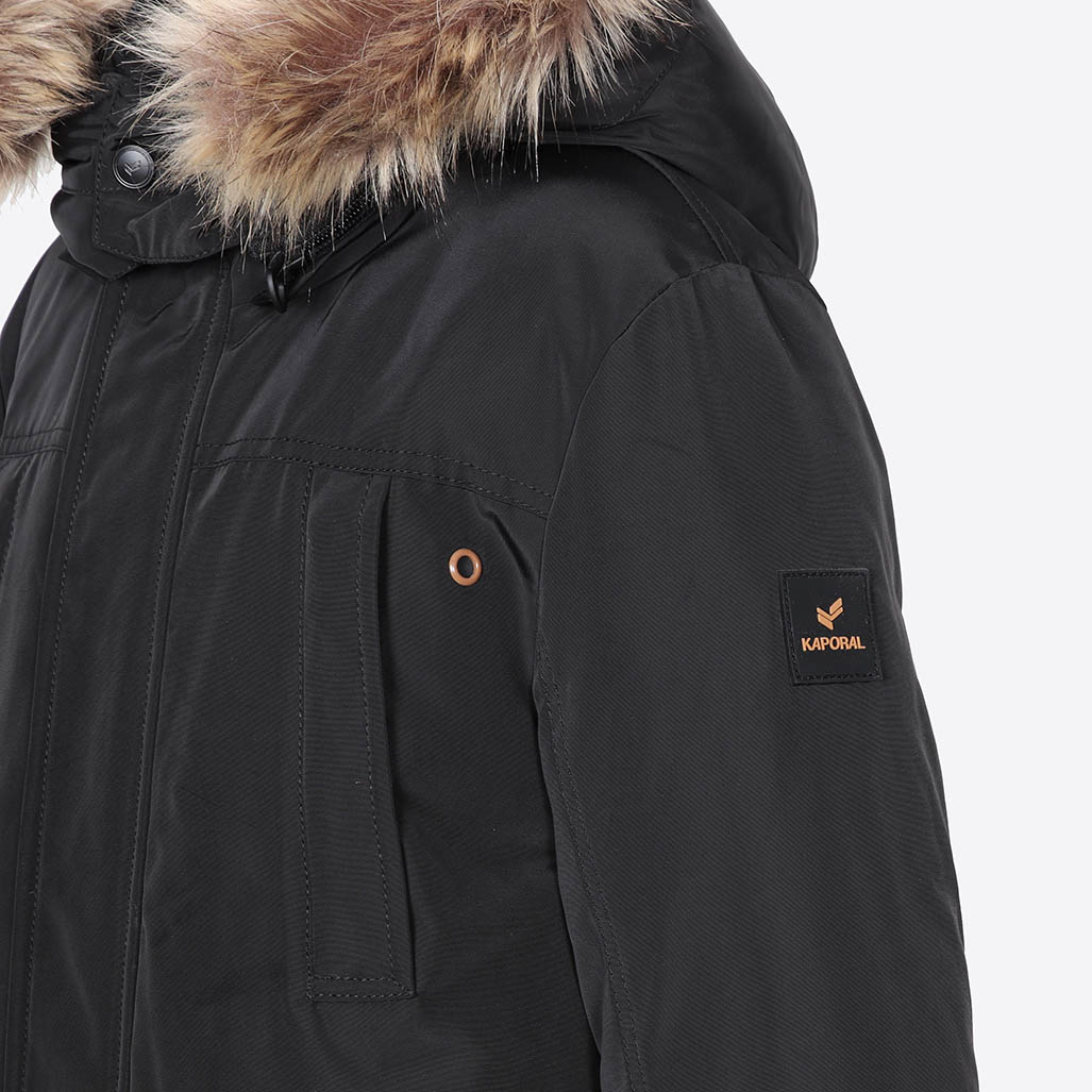 ELONI  Parka noire garçon