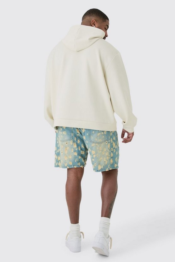 Plus kastiger Oversize Scuba Hoodie