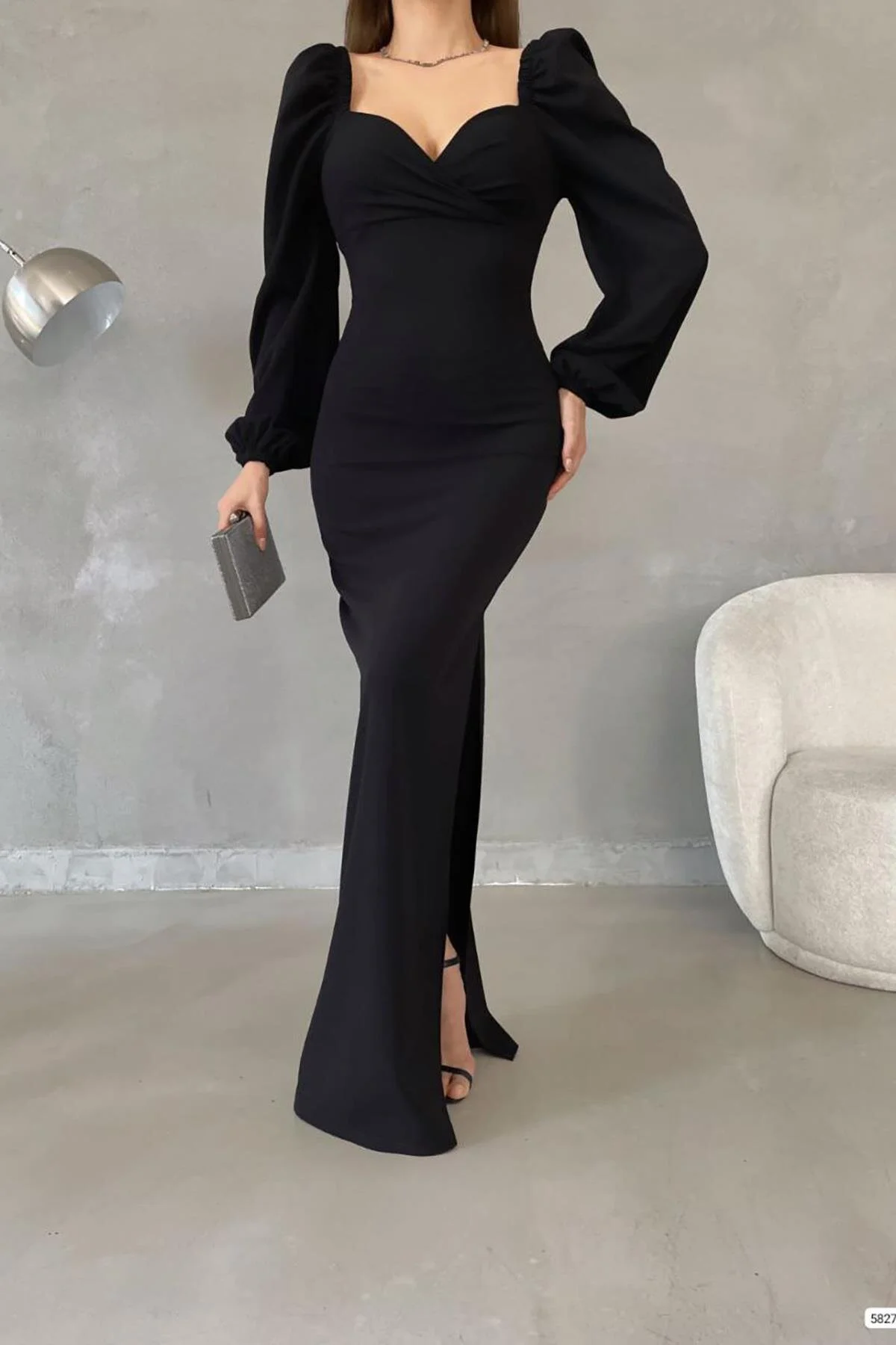 Deafox  Kleid - Schwarz - A-Linie