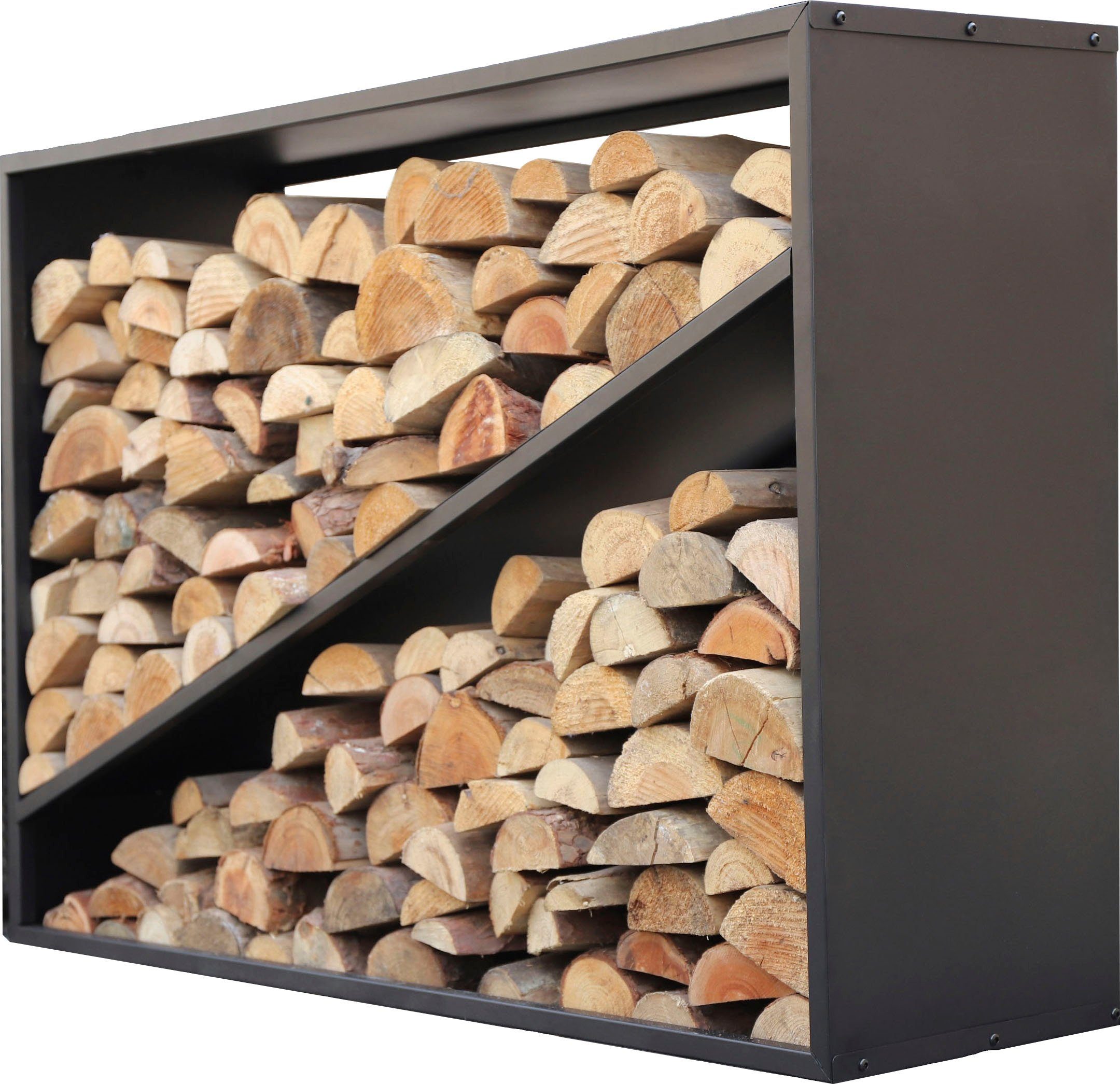 WESTMANN Kaminholzregal, BxTxH:35x115x80 cm, mit beschichtetem Stahlrahmen