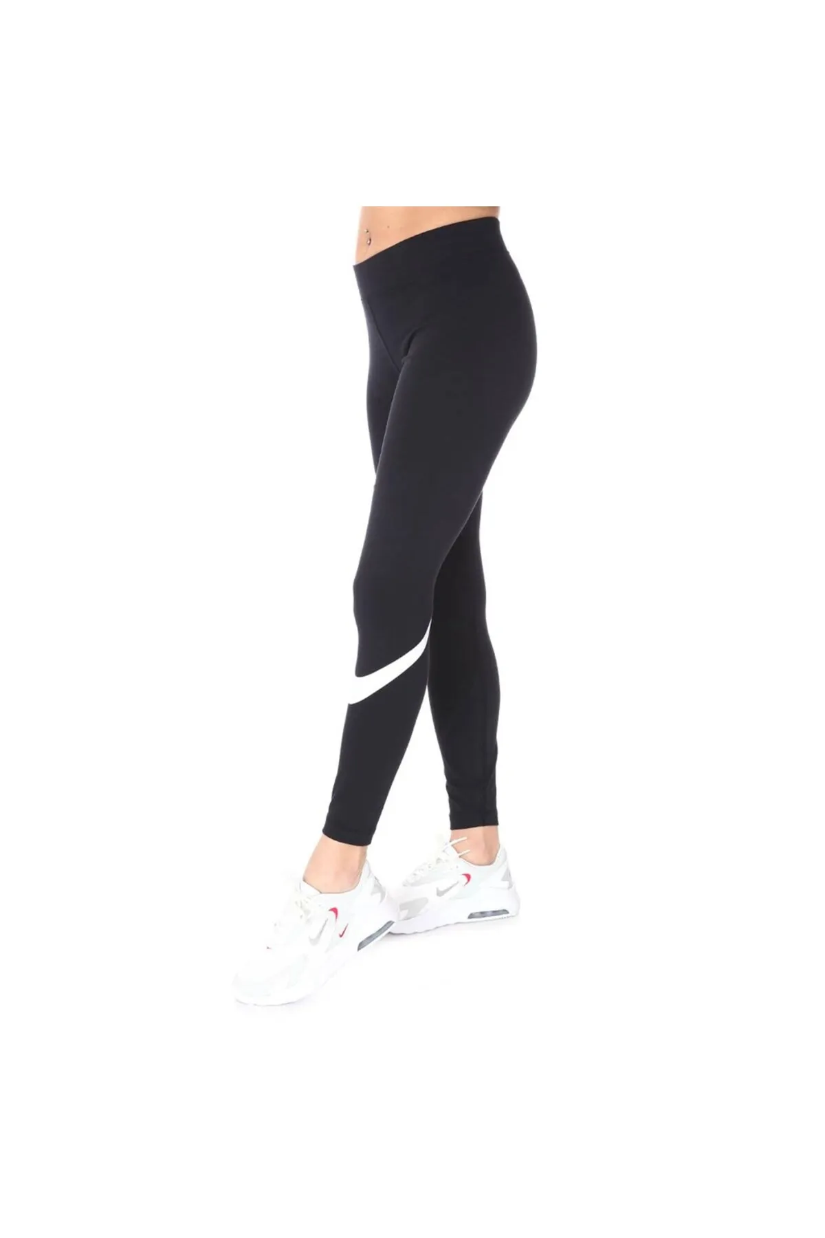 Nike  Sport-Leggings - Schwarz - Mittlerer Bund