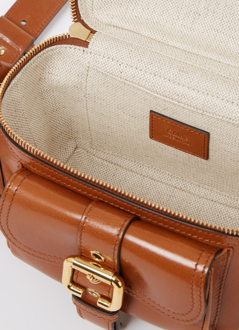 Chloé Mini Camera ādas rokassoma ar noņemamu plecu siksnu