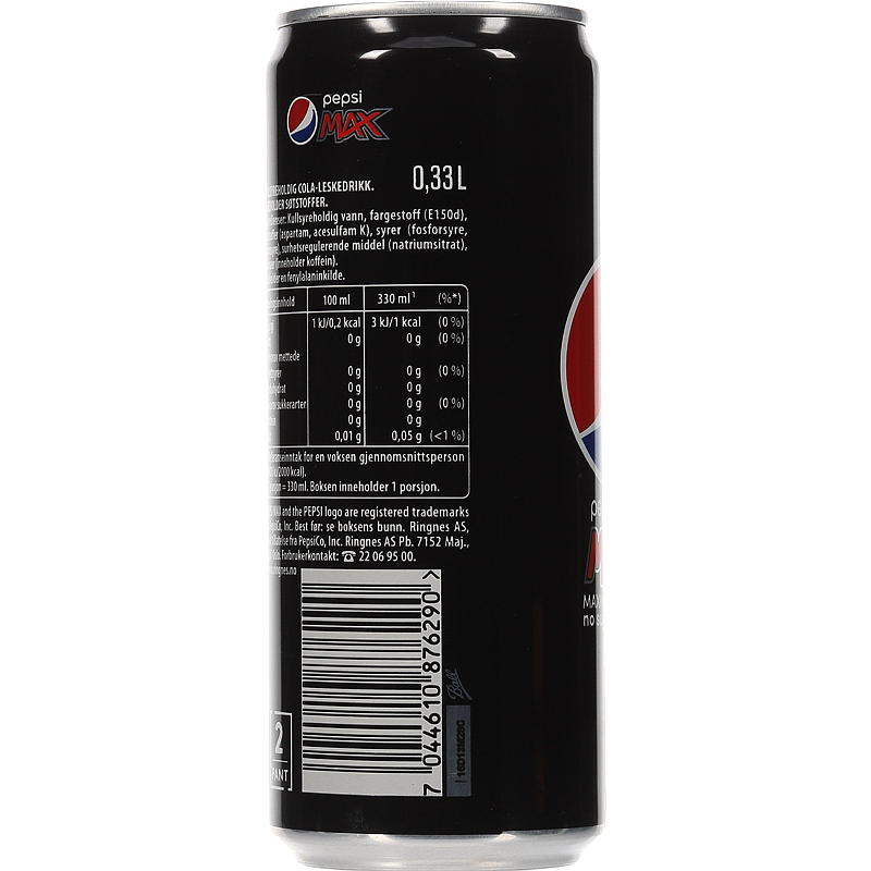 Pepsi Pepsi Max 20x0,33 l boks