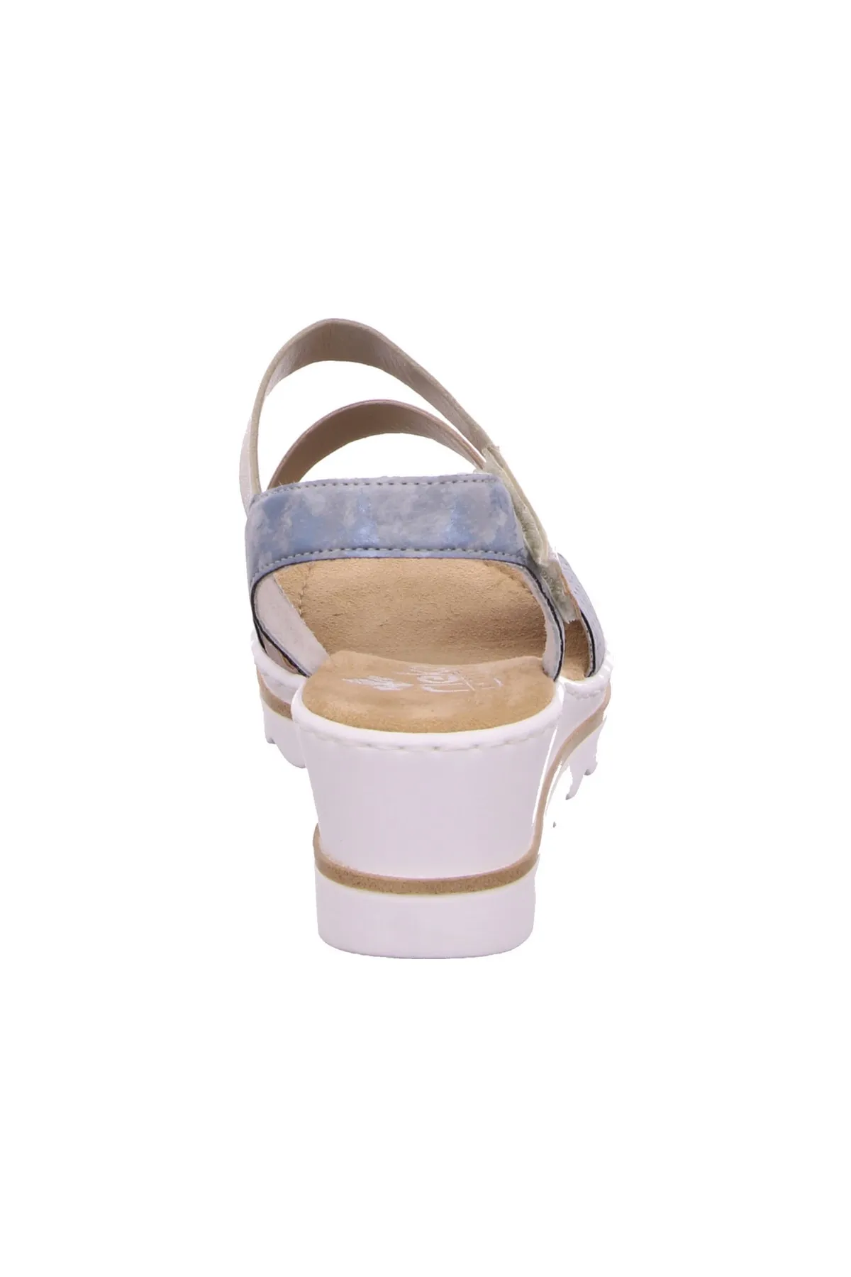Rieker  Sandalette - Mehrfarbig - Flacher Absatz
