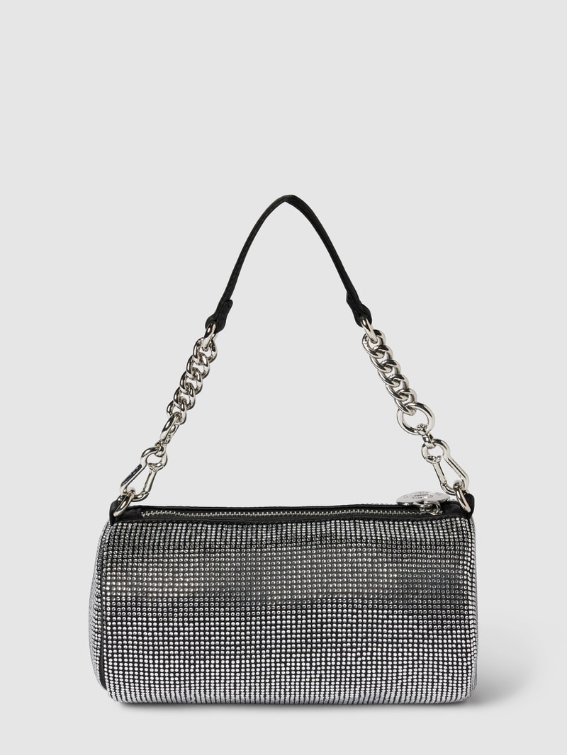 Handtasche mit Allover-Ziersteinbesatz Modell 'HAZEL' in black
