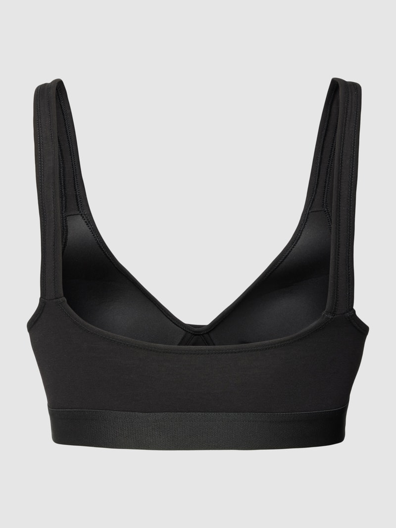 Bralette mit Label-Print Modell 'ORIGINAL' in dunkelblau