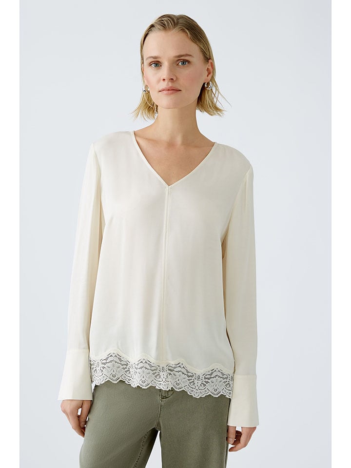 Oui Bluse in Creme günstig kaufen