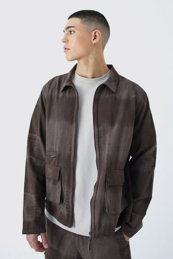 Batik Twil Harrington-Jacke