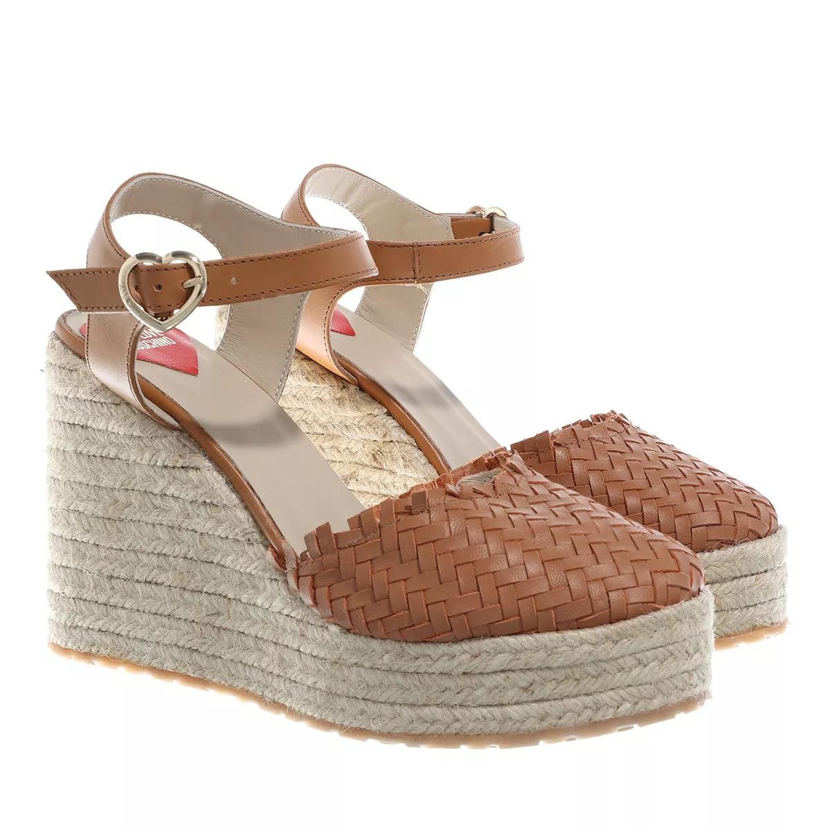 MOSCHINO Keilsandalen braun Espadrille
